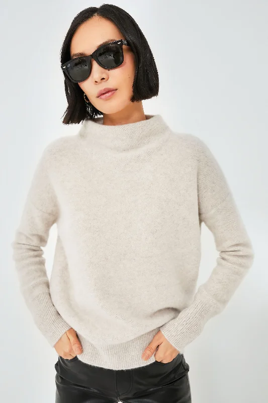 Quick Sale Marble Funnel Neck Sweater