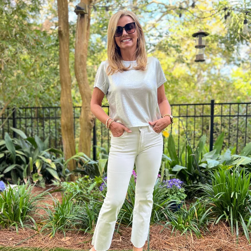 Bargain Blast Dena Metallic Top | Silver