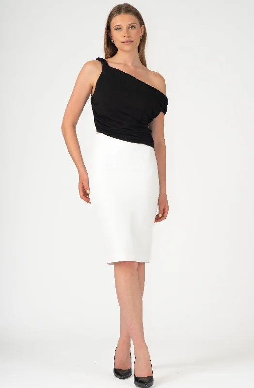 Price Meltdown One-Shoulder Top with Braided Straps