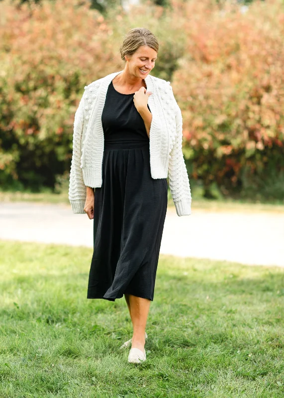 Final Markdown Pom Pom Open Front Cardigan - FINAL SALE