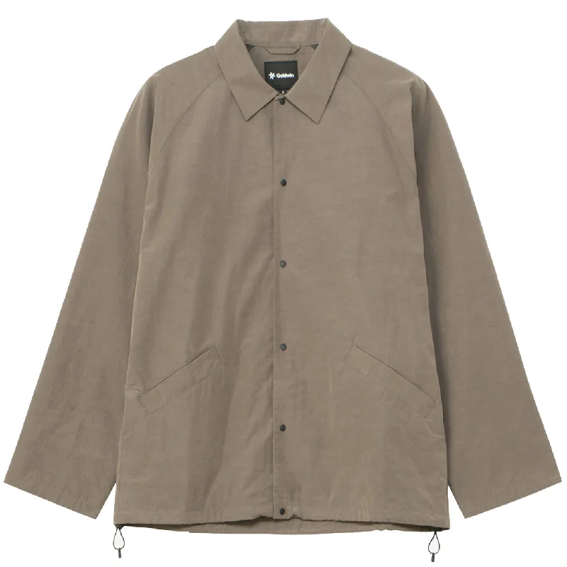 Goldwin Nylon Coach Jacket Taupe Gray