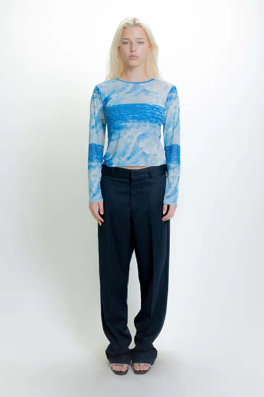 Best Bargains Beach Brains Mesh Top - Wave