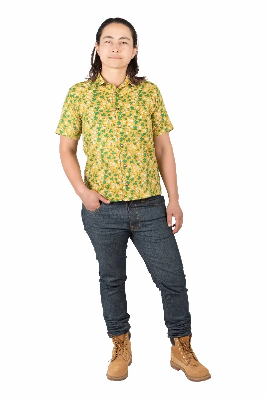 Clearance Event Unisex Button Up in Lemon Wood Sorrel