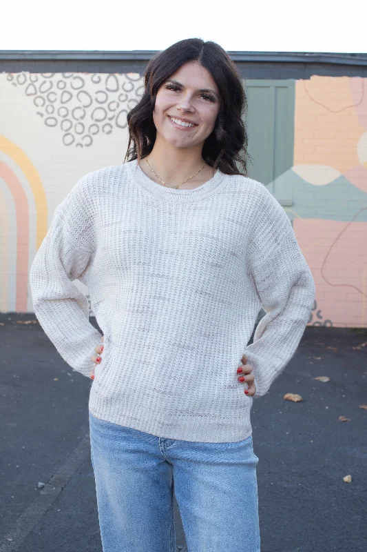 Weekend Offers That Shine Cozy V-Back Sweater, Coconut Smoke | Sanctuary