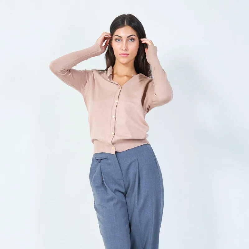 Massive Savings Classic button-down cardigan wholesale