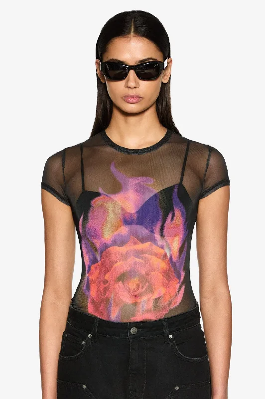 Weekend Steals Await Ksubi Ablaze Mesh SS Tee - Black