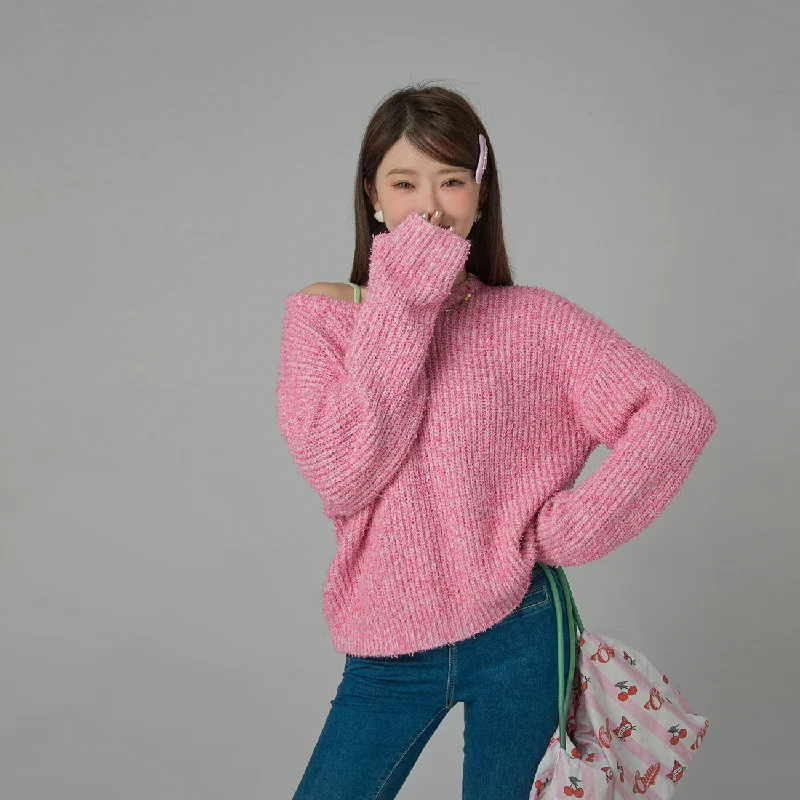 Overstock No Matter What I Do Oversized Ribbed Knit Sweater