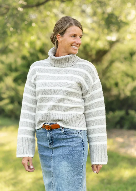 Price Rollback Josephine Striped Turtleneck Sweater - FINAL SALE