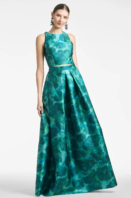 Deal of the Week Lexie Top - Emerald Watercolor Floral