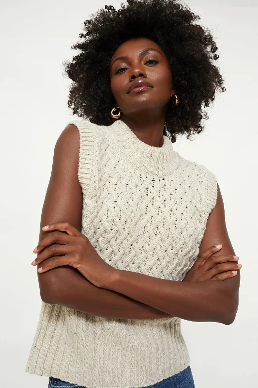 Closeout Chalk Stone Ballybricken Trellis Cropped Vest