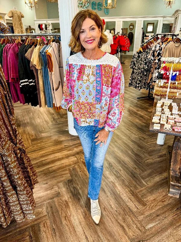 Super Savings Mixed Print Top
