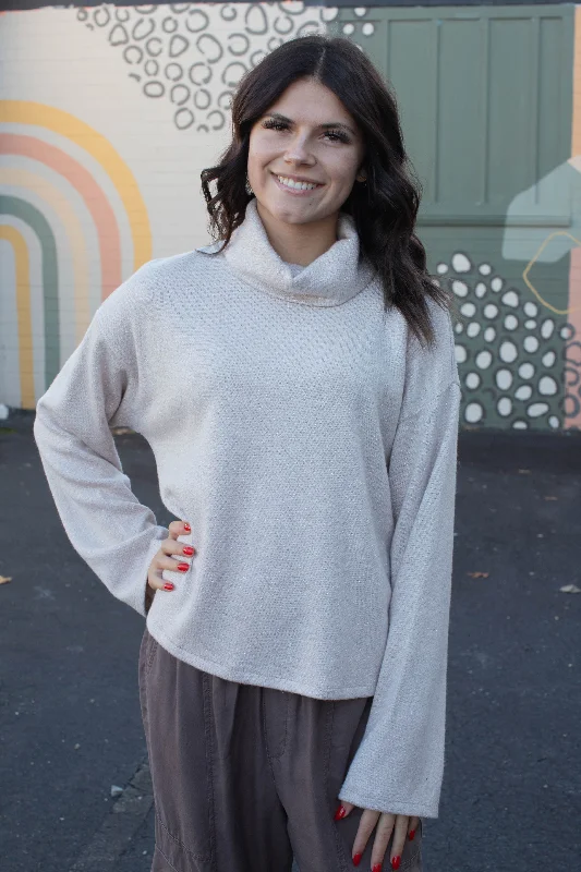 Crazy Deals Cozy Lurex Popover, Coconut Smoke | Sanctuary