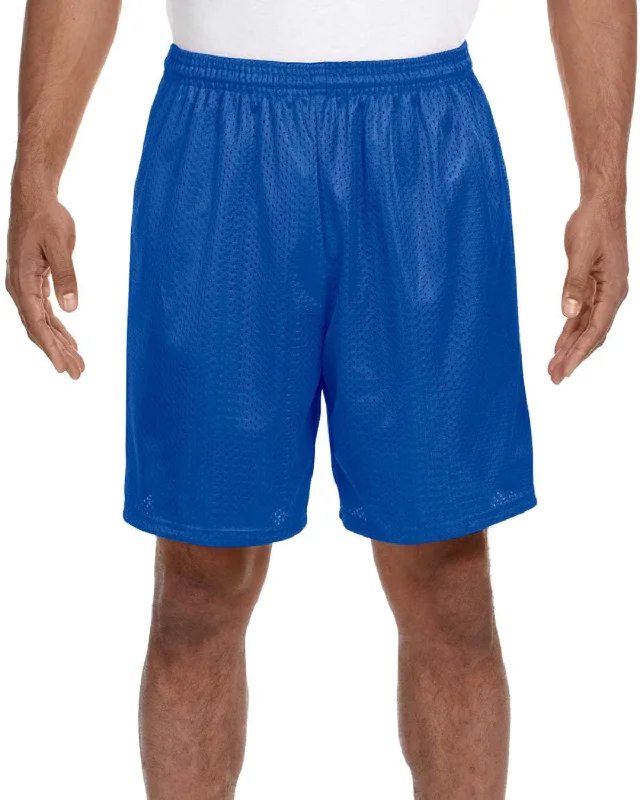 A4 Adult Seven Inch Inseam Mesh Shorts | Royal