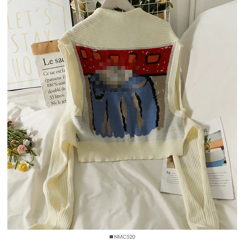Time-Limited Offer French small shawl ultra short sweater women's age reducing slim shawl over cardigan  2008