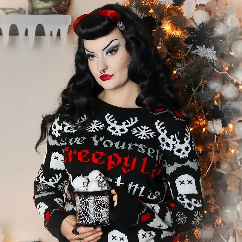 Exclusive Offer Creepy Lil Christmas Knit Sweater