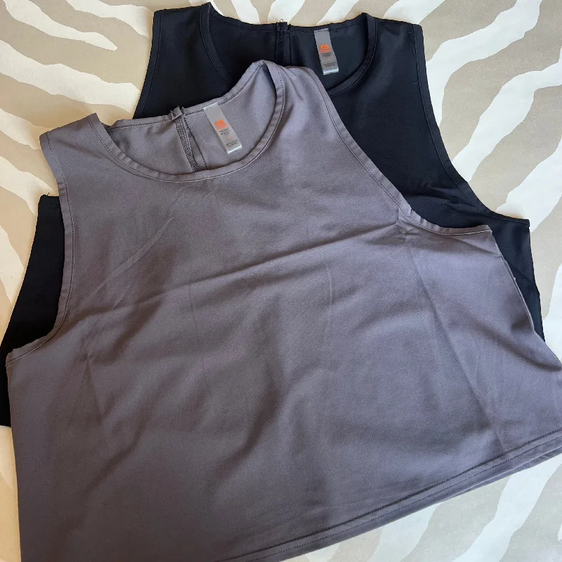Blowout Deals Drapey Active Tank Top | Grey