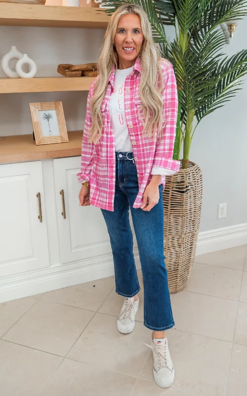 Your Weekend, Your Savings The Pink Plaid Flannel by Salty Wave *