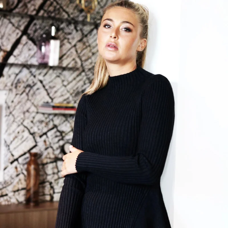 Lowest Rates Flora Ribbed Knit Sweater | Black [Final Sale]