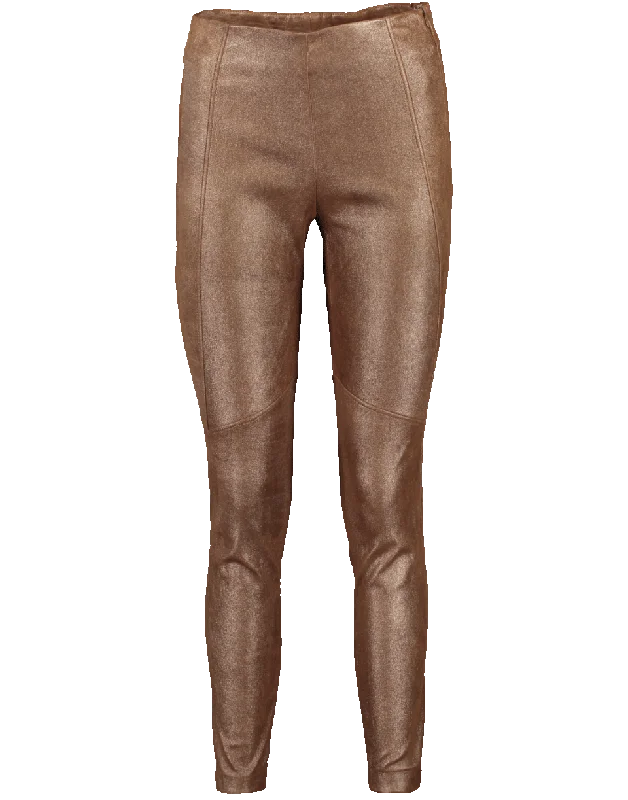 Today's Deal Metallic Leather Legging