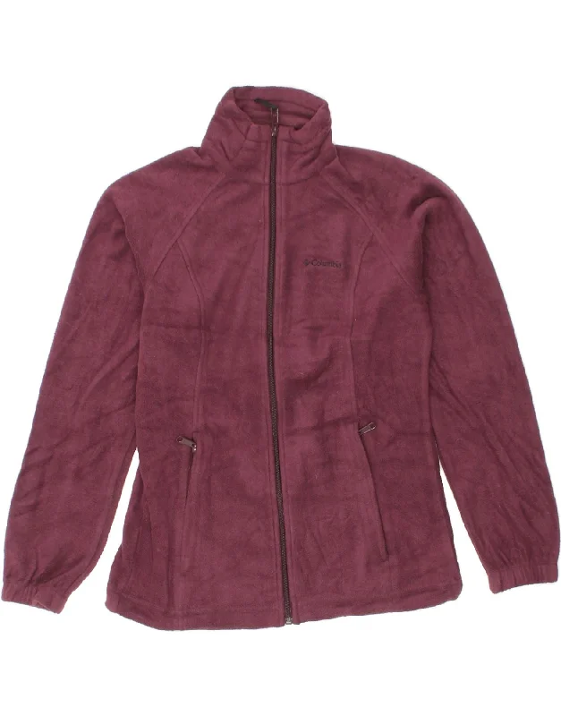 Discount Mania COLUMBIA Womens Fleece Jacket UK 10 Small Purple Polyester