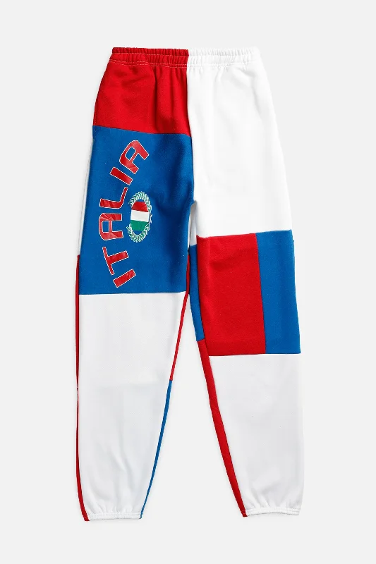 Weekend Specials Just for You Unisex Rework Italy Patchwork Sweatpants - XS