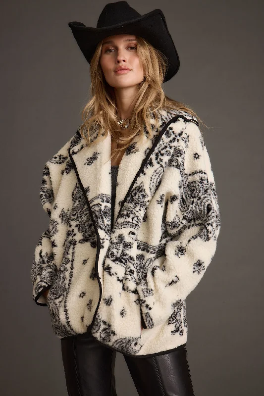 Bonus Savings Coyote Printed Sherpa Jacket