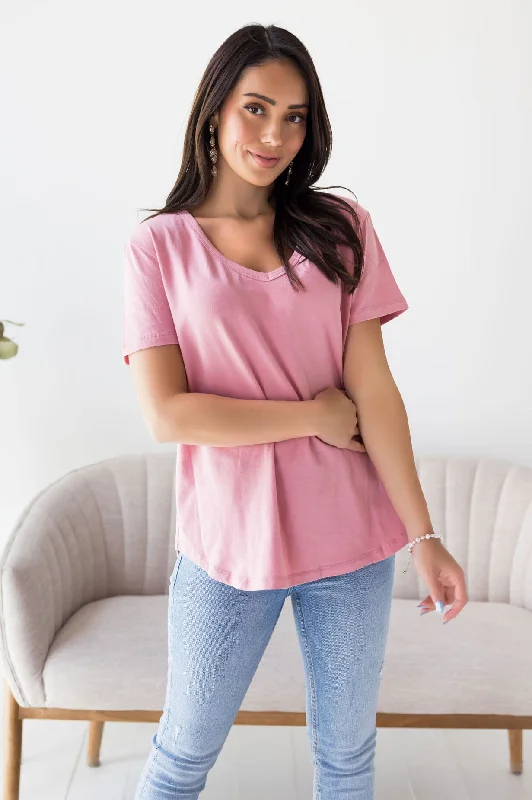 Weekend Offers That Thrill Not Just Basic V-Neck Tee