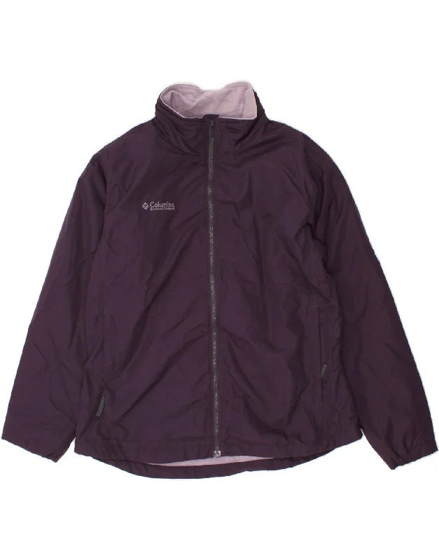 Weekend Offers That Delight COLUMBIA Womens Windbreaker Jacket UK 18 XL Purple Polyester