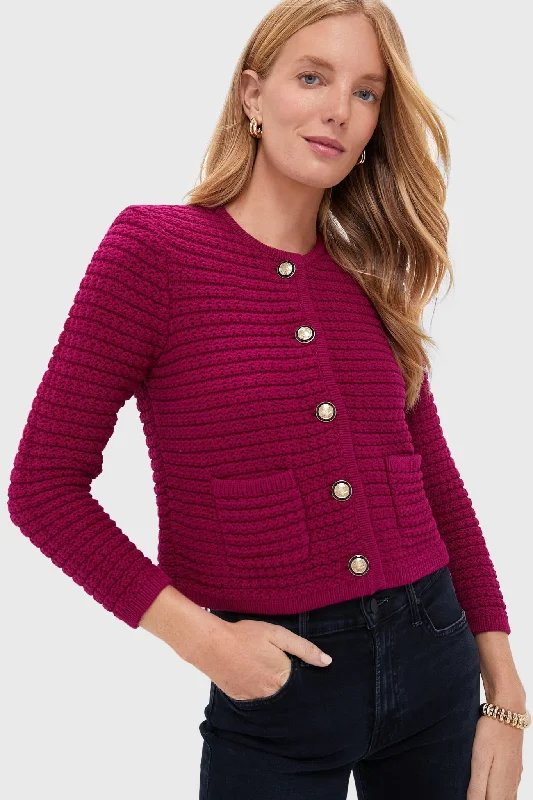 Weekend Deals That Impress Fuchsia Gaspard Cardigan