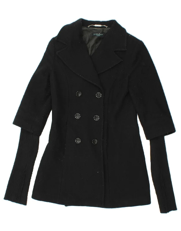 Fantastic Deals GUESS BY MARCIANO Womens Double Breasted Coat UK 10 Small Black