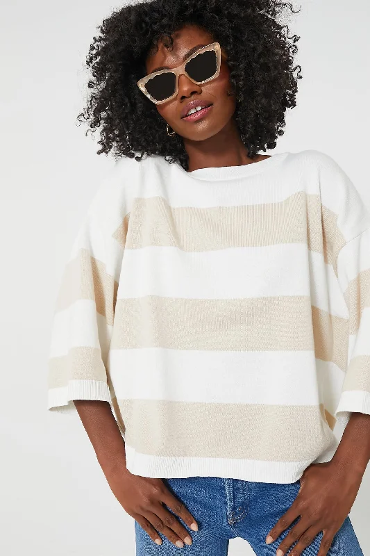 Weekend Offers That Shine French Oak Stripe Vivienne Knitted Jumper