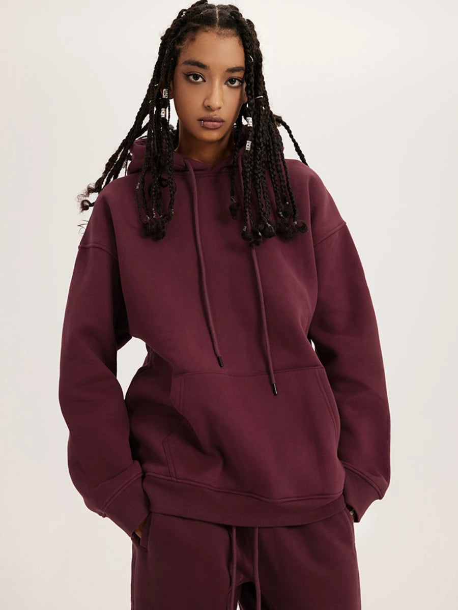Can't Be Beat Cozy Solid Color Plush Fashion Oversized Hoodie