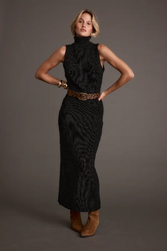 Weekend Discounts to Grab Monique Black Sleeveless Sweater Maxi Dress