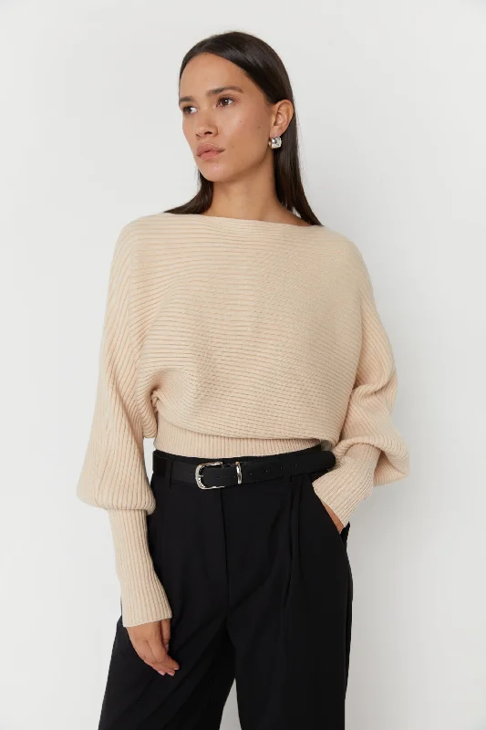 Best Seller CROPPED RIBBED SWEATER