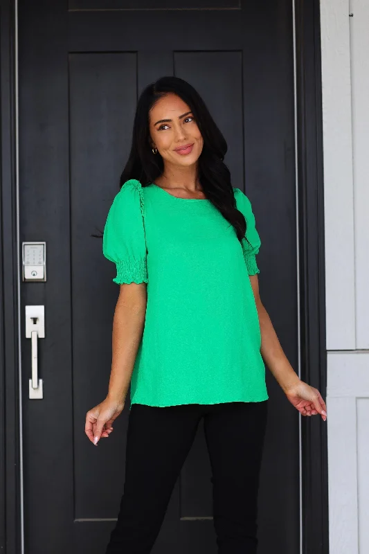 Huge Savings Feeling The Sunshine Puff Sleeve Blouse