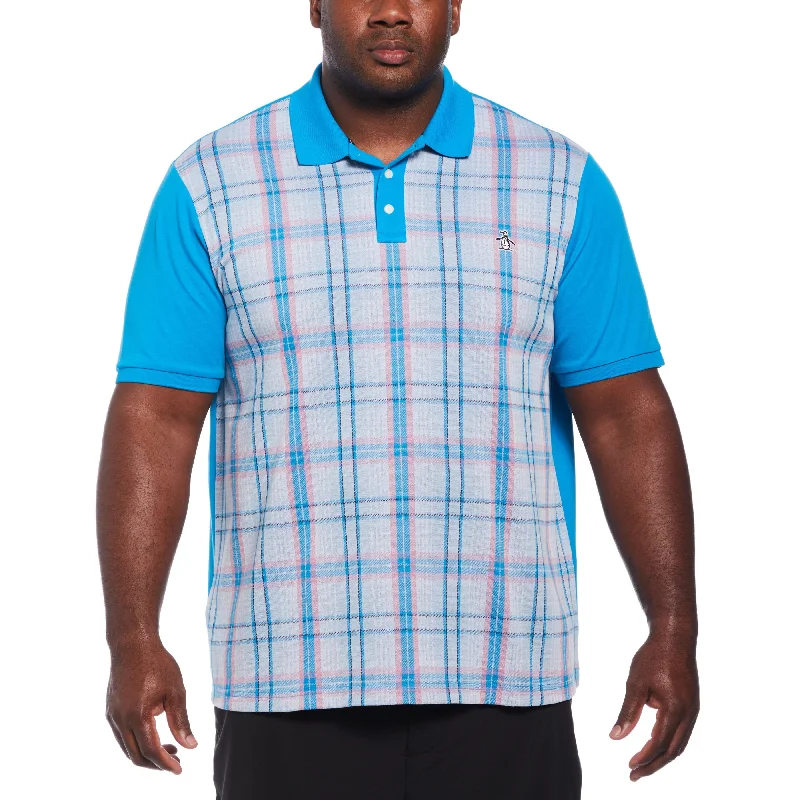 Plaid Front Polo