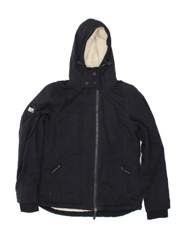 Value Deals SUPERDRY Womens Windparka Hooded Windbreaker Jacket UK 14 Large Navy Blue Value Deals SUPERDRY Womens Windparka Hooded Windbreaker Jacket UK 14 Large Navy Blue
