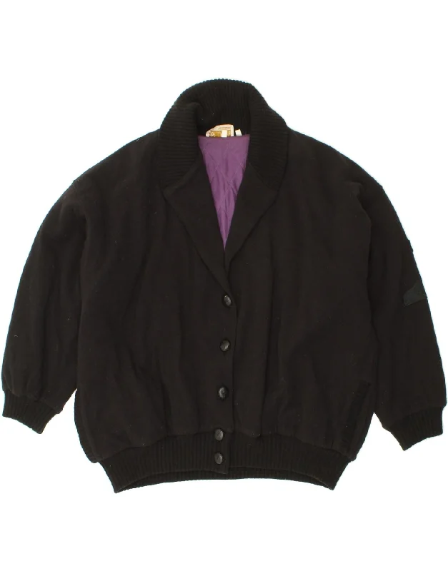 Buy Today POI BY KRIZIA Womens Oversized Bomber Jacket UK 14 Medium Black
