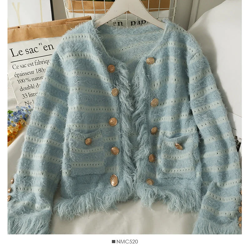 Exclusive Access Knitwear women's autumn short versatile tassel sweater fashion 1966 Exclusive Access Knitwear women's autumn short versatile tassel sweater fashion 1966