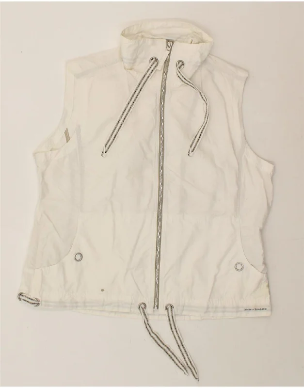 Limited Supply COLUMBIA Womens Omni-Shade Gilet UK 18 XL White Cotton