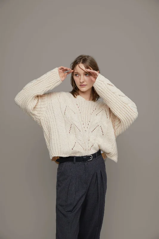 Weekend Discounts to Celebrate PATTERNED KNIT SWEATER