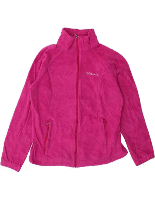 Today’s Deal COLUMBIA Womens Fleece Jacket UK 16 Large Pink Polyester