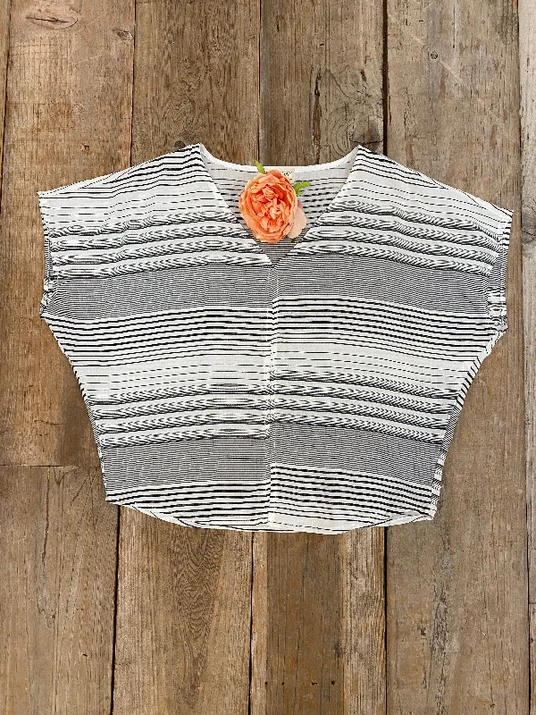 Instant Discount Dolman Top in Heathered Stripe