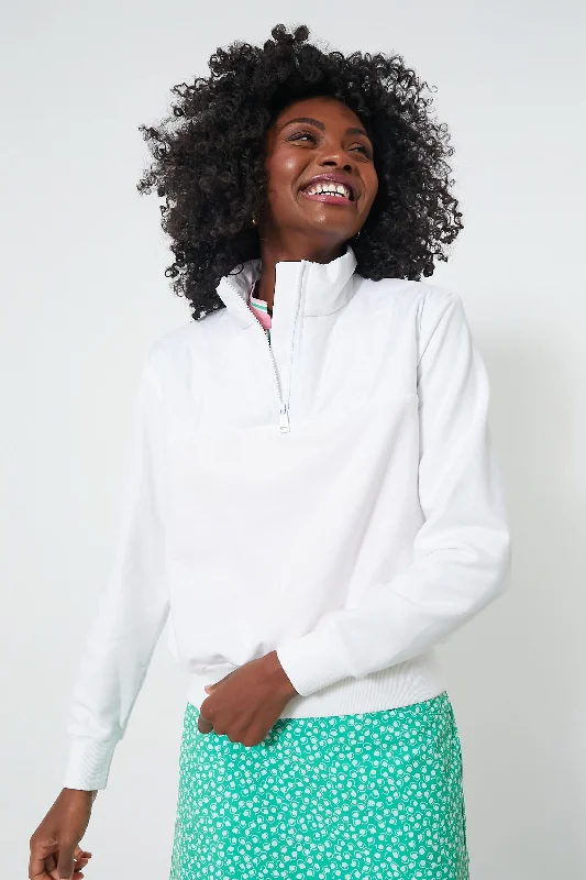 Savings Galore Long Sleeve Cashmere Touch 1/4 Zip Pullover