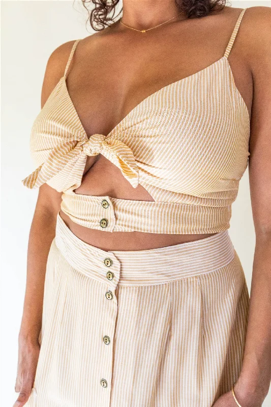 Savings Alert Dee Dee Top in Yellow Stripe