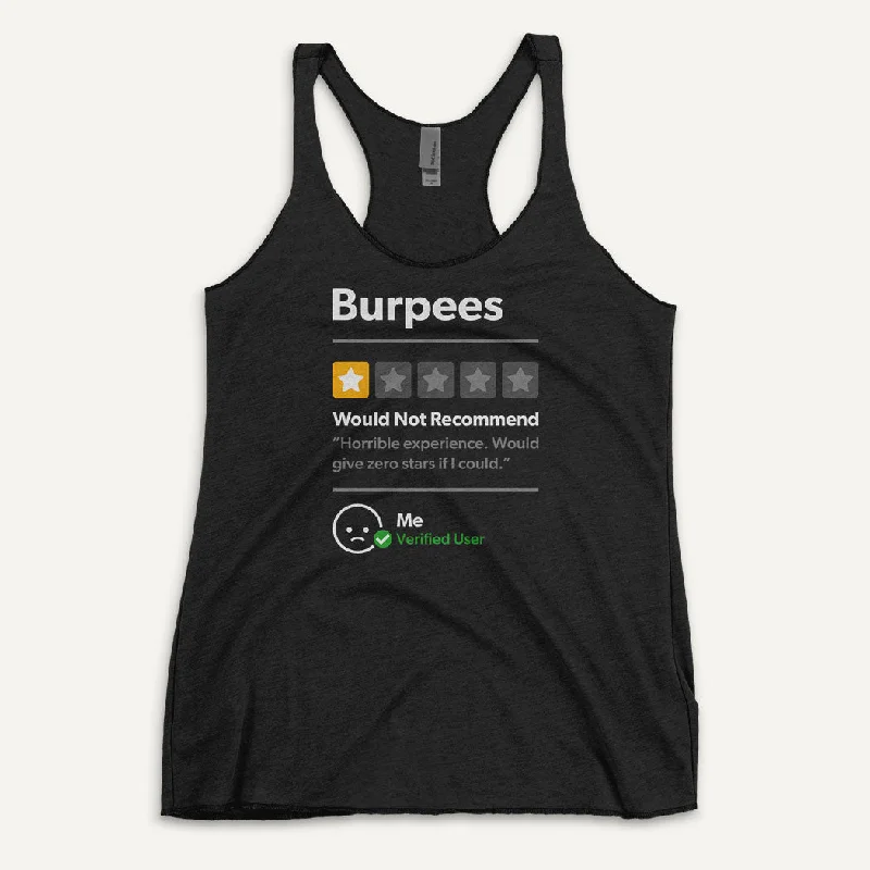 Crazy Savings Burpees 1 Star Would Not Recommend Women's Tank Top