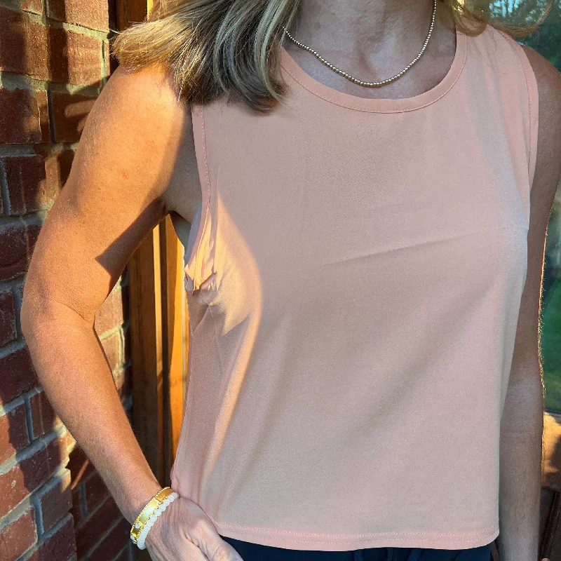 Super Savings Drapey Active Tank Top | Terracotta