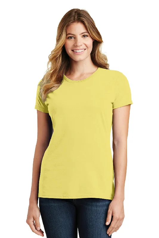 Weekend Special Port & Company Womens Fan Favorite Short Sleeve Crewneck T-Shirt - Yellow