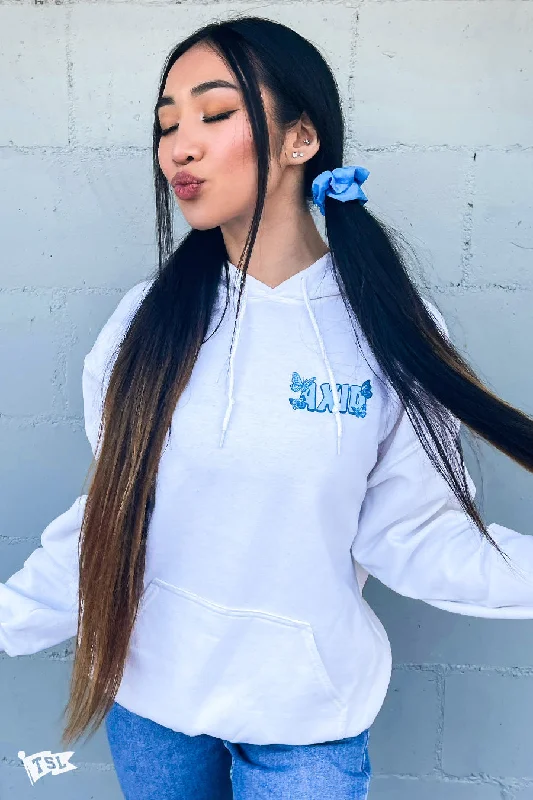 Don't Wait Alpha Xi Delta Groovy Butterfly Hoodie