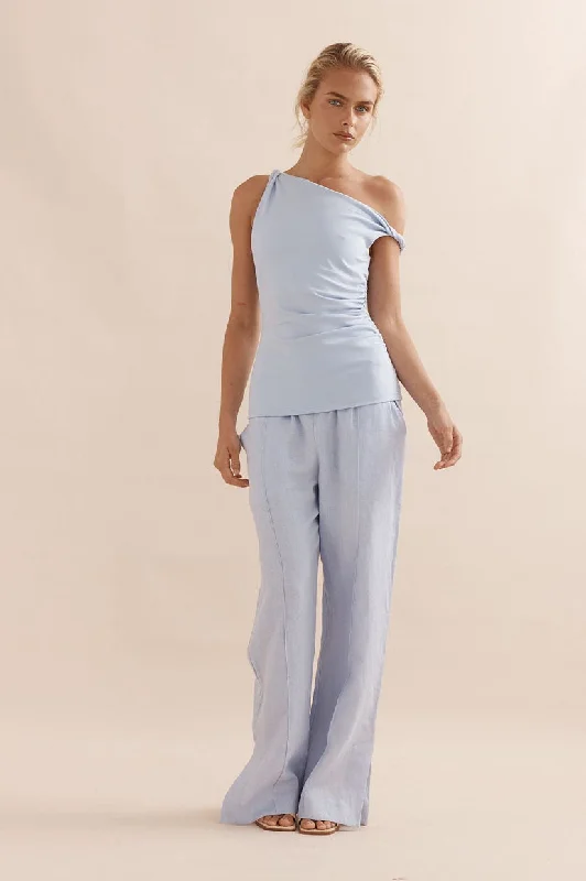 Bargain Prices Caitlin Crisp Twister Tank - Sky Blue Ponte